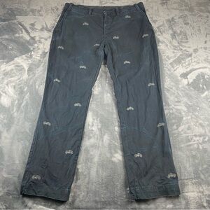 Polo Ralph Lauren AOP Motorcycle Biker Chino Pants Casual Mens 38x32 Embroidered